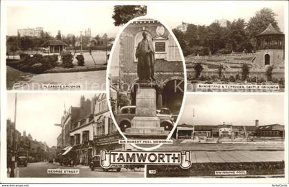Tamworth Staffordshire Sir Robert Peel Memorial Pleasure Grounds Bandstand Castl