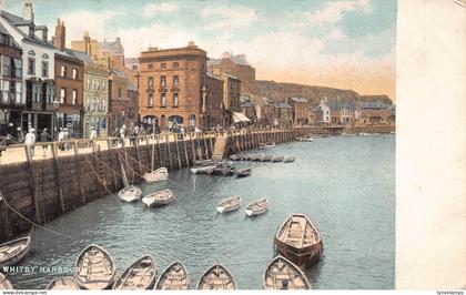 A919 England Whitby Harbour Boats vintage postcard