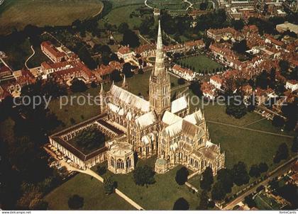 Salisbury Wiltshire Kathedrale Fliegeraufnahme