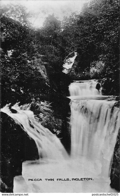 uk2792 pecca twin falls ingleton real photo uk