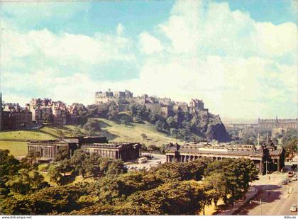 Carte Postale - Ecosse - Edinburgh - Edinburgh Castle and the national gallery - Midlothian - CPM - Voir Scans Recto-Ver