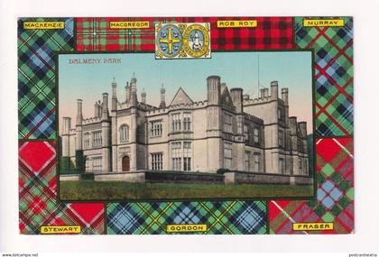 Dalmeny Park House - mansion near Edinburgh - old West Lothian postcard