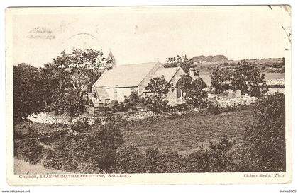 ANGLESEY - Church, Llanfairmathafarneithaf, Anglesey - Ed. Wickens Series n°1
