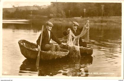 WALES CARMARTHENSHIRE  CARMARTHEN CORACLE FISHERMEN  RP