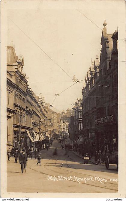 Wales - NEWPORT - High Street - REAL PHOTO