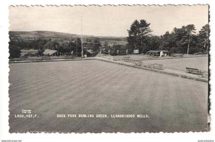 Llandrindod Wells - Rock Park Bowling Green - 1950s or 60s Radnorshire postcard