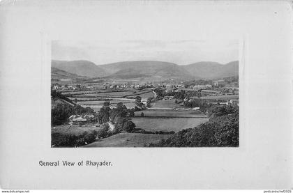 uk15543 general view of rhayader wales real photo uk