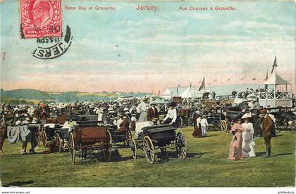 ILES DE LA MANCHE  JERSEY aux courses a Grouville