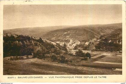 CPA Baume les Dames Vue panoramique prise depuis le tatre