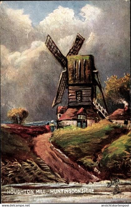 CPA Houghton Cambridgeshire England, Huntingdonshire, Mill