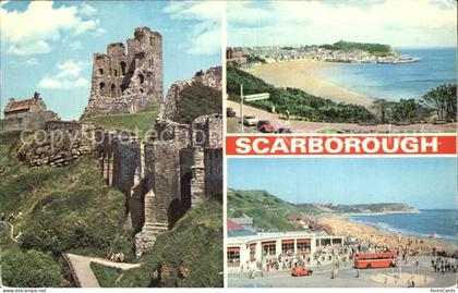 Scarborough UK The Castle South Bay North Bay