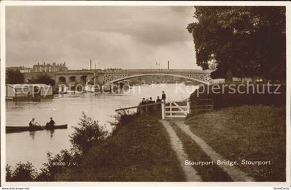 Stourport on Severn Bridge Valentine's Post Card