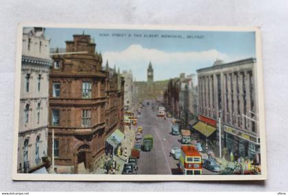 Belfast, high street and the Albert memorial, Irlande