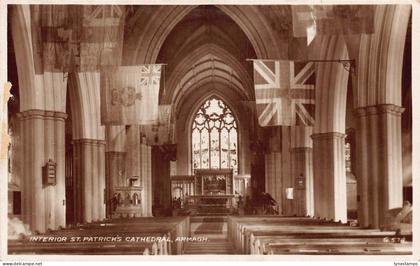 L243 Northern Ireland St Patricks Protestant Cathedral Armagh interior postcard