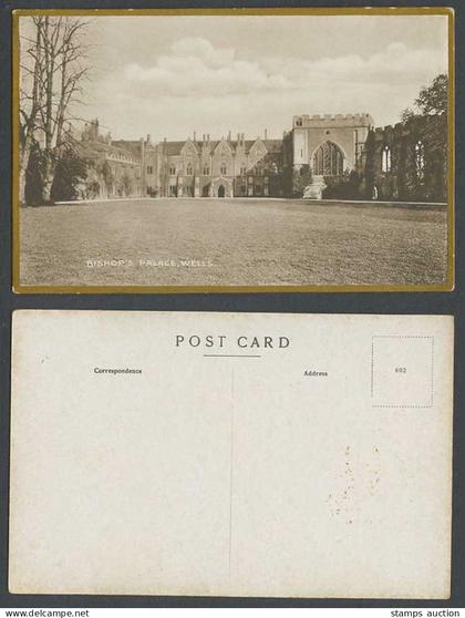 Bishop's Palace, Wells, Somerset, Wells Cathedral Old Postcard