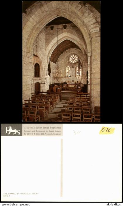 .Großbritannien THE CHAPEL, ST MICHAEL'S MOUNT Innenansicht Kirche 1970