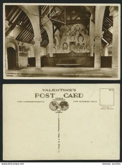 Oakham Castle Interior Leicestershire Old R.P. Postcard