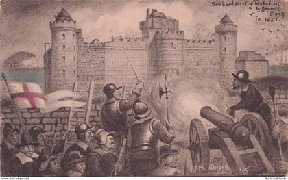 Bombardment Battle Of Tantallon Castle East Lothian Phillimore Postcard