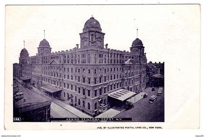 Grand Central depot New York.gare.chemin de fer.train.