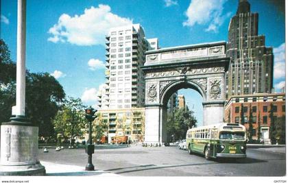CP GREENWICH VILLAGE -non circulée -washington square and victory arch NEW YORK
