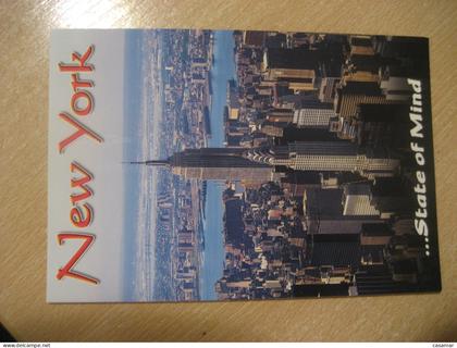 NEW YORK State of Mind Chrysler The Empire State Building New Jersey postcard USA