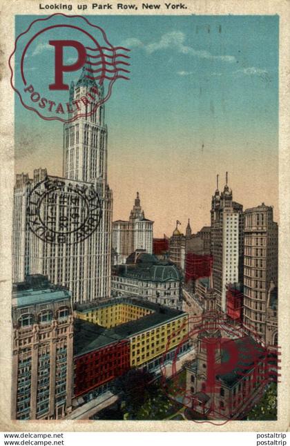 USA. NEW YORK CITY. LOOKING UP PARK ROW.