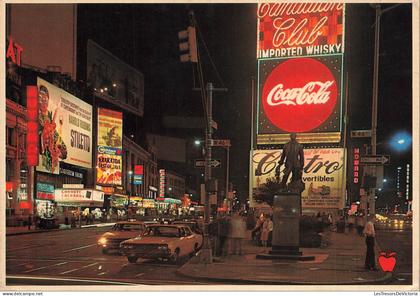 ETATS UNIS - New York City - Time Square - Coca Cola - Castro - Florsheim Shoes - Publicité - Animé - Carte postale