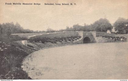 A988 US Frank Melville Memorial Bridge Setauket Long Island New York postcard