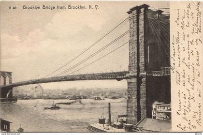 CPA AK NYC NEW YORK N.Y. Brooklyn Bridge USA (990615)