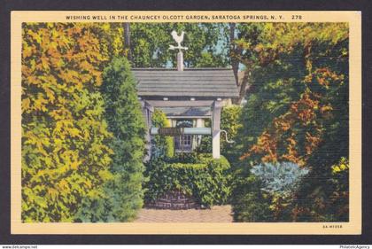 Postcard, United States, Saratoga Springs NY, The Chauncey Olcott Garden