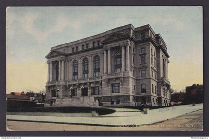Postcard, United States, Utica NY, The Oneida County Court House