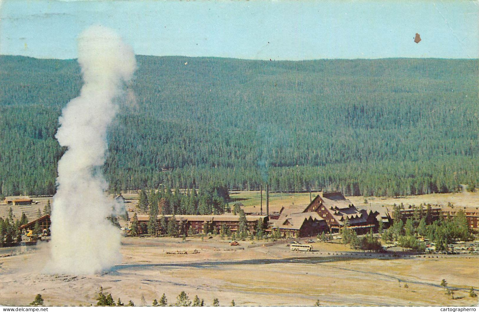 United States WY Yellowstone Old Faithful Geyser