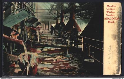 AK Anaconda, MT, Moulten Copper, Washoe Smelter