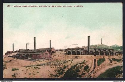 AK Anaconda, MT, Washoe Copper Smelter, Lagest In the World