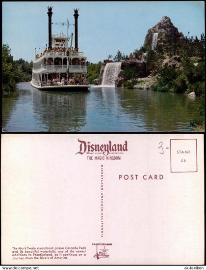 Postcard Anaheim Disneyland THE MAGIC KINGDOM Mark Twain Steamboat 1978