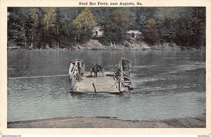 US near Augusta Georgia Sand Bar Ferry vintage postcard