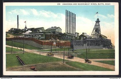 AK Butte, MT, Anaconda and Neversweat Mines