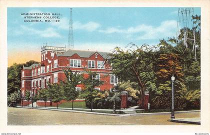 B357 US Administration Hall Stephens College Columbia Missouri postcard