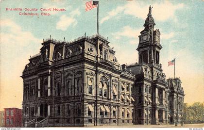 B521 US Franklin County Court House Columbus Ohio vintage postcard