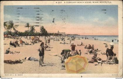 Miami Beach A February Beach Scene