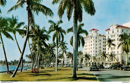 Palm Beach Florida USA Tropical Flagler Drive along Lake Worth in the Palm Beach