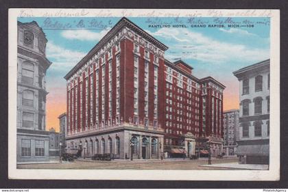 Vintage postcard USA Grand Rapids MI Michigan Pantlind Hotel Architecture 1931