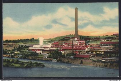 AK Great Falls, MT, Looking across the mighty Missouri River at the Anaconda Mining Co. Smelter