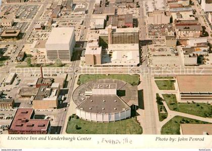 Evansville Indiana Fliegeraufnahme Executive Inn and Vanderburgh Center
