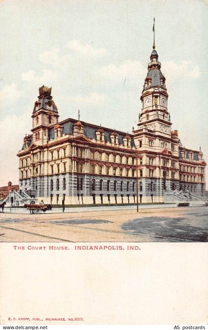 B509 US Court House Indianapolis Indiana vintage postcard