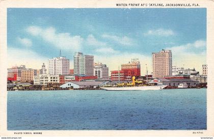 A971 US Waterfront and Skyline Jacksonville Florida postcard