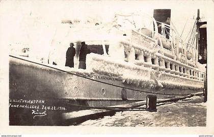 Usa - JUNEAU (AK) SS Northwestern - Jan. 22nd, 1916 - REAL PHOTO