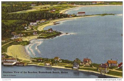 AIRPLANE VIEW OF THE BEACHES / KENNEBUNK BEACH / 1959