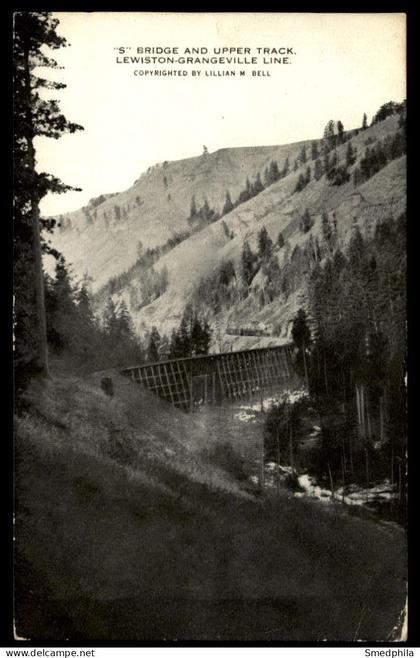 S' Bridge And Upper Track. Lewiston-Grangeville Line