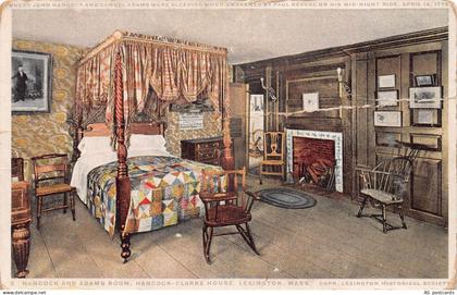 B310 US Hancock and Adams Room Clarke House Lexington Massachusetts postcard